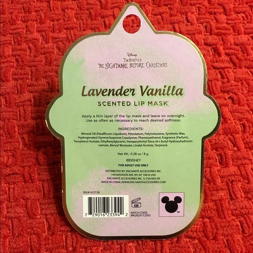 🥰🥰 The Nightmare Before Christmas Sally Lavender Vanilla Scented Lip Mask 🥰🥰